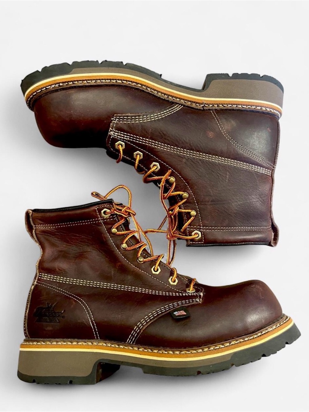 Thorogood 8044367 Emperor Steel Toe leather boots Mens 8.5D GYW USA Excellent